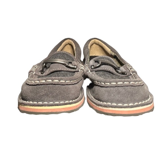 Ariat Womens Cruiser Grey Suede Moccasin Loafers Metal Horse Bit Detail 6.5 B - Picture 3 of 8
